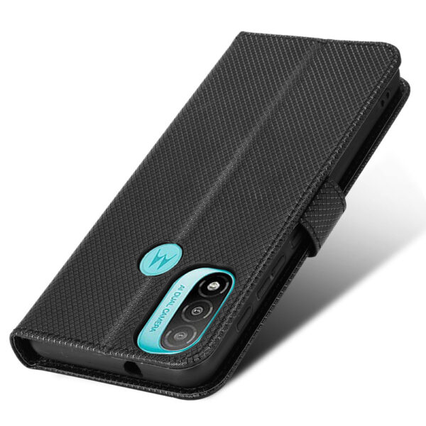 Motorola Moto E Serie Einfarbig Mode Moto E20 PU Handyhülle #2293 – Bild 2