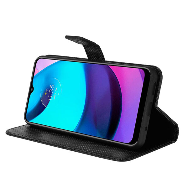 Motorola Moto E Serie Einfarbig Mode Moto E20 PU Handyhülle #2293 – Bild 4